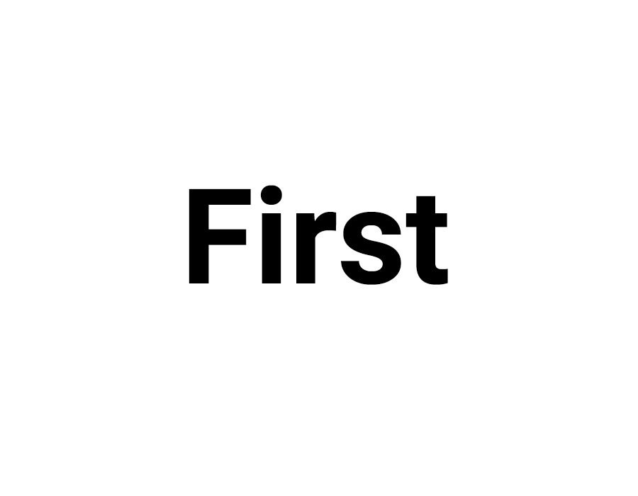 First