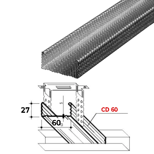 Profil Rigips CD 60* 4m