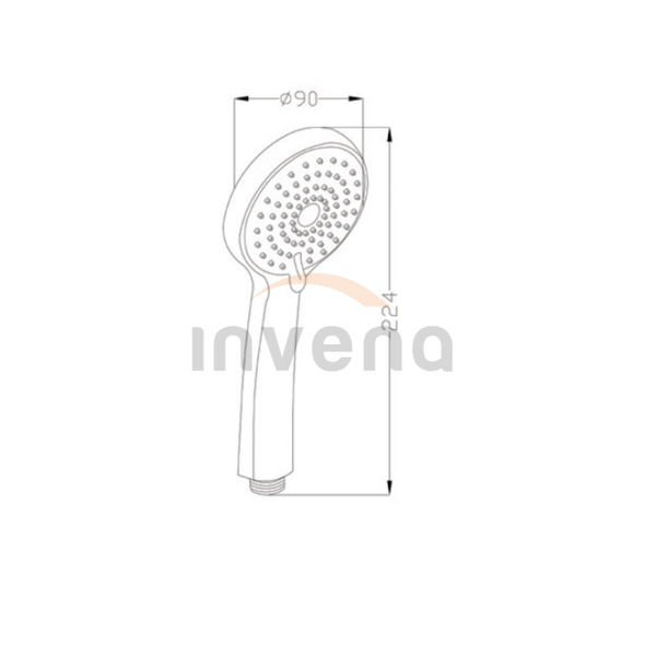 Sistemă de duș Black/Gold Rose BN-35-014-V  
