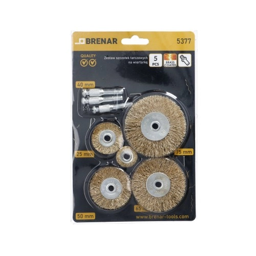 Набор дисковых щеток для дрели Ega 5377