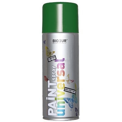 Спрей краска Biodur 400ml тёмно-зелёный 6005