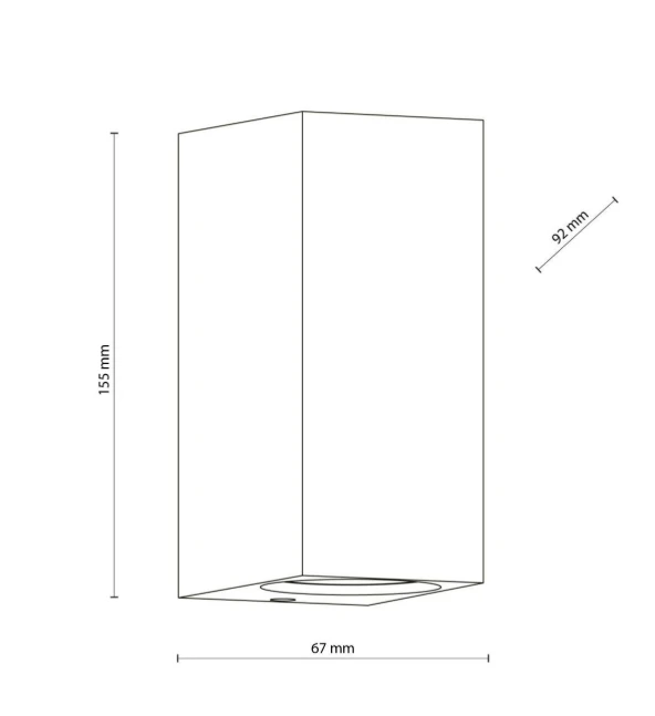 Aplică exterior  TK Lighting Axis Gray 10970 