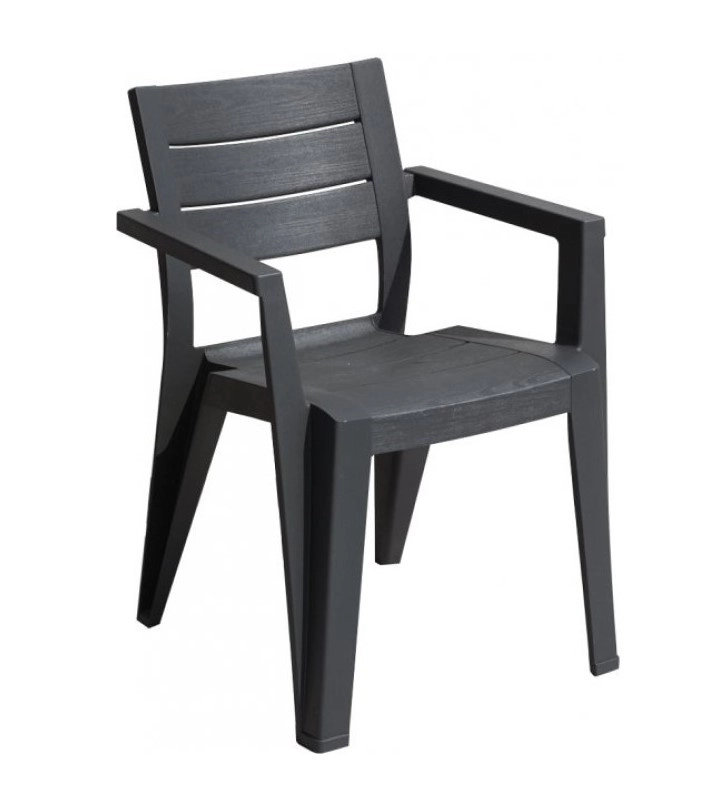 Scaun Keter Julie Dining Chair Graphite 246188 