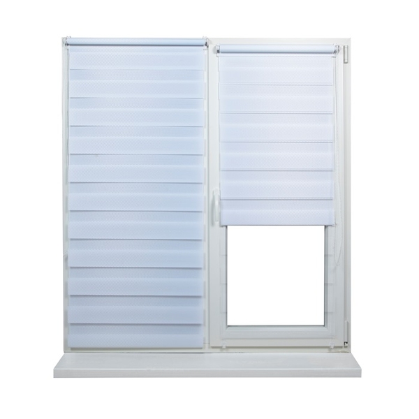 Jaluzele Zi-Noapte RATTAN Alb 0.45x1.7m
