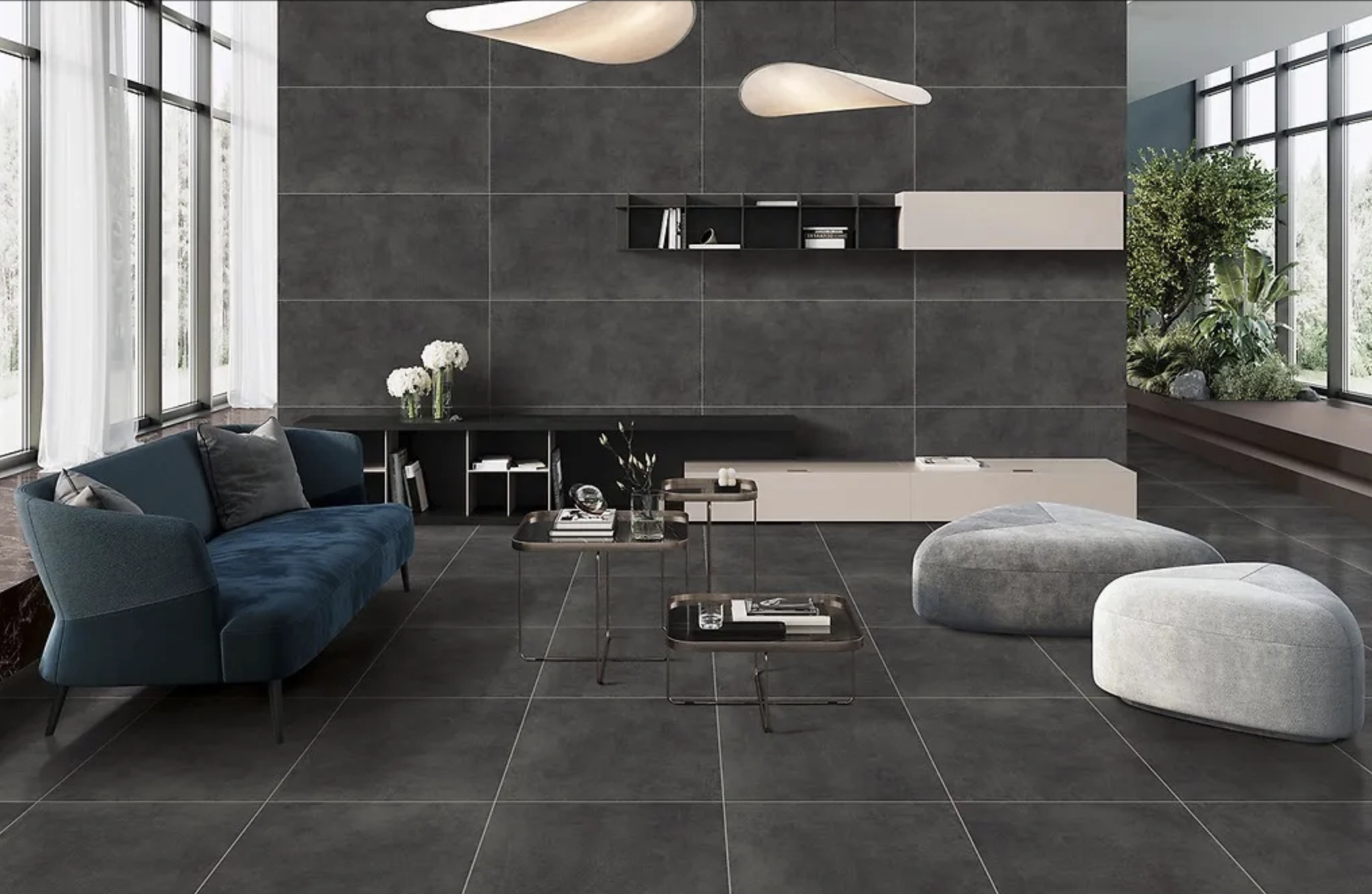 Faianță Cersanit Solano 59.8x59.8 antracit mat