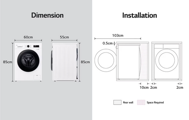 Mașină de spălat LG F4X1009NWK 