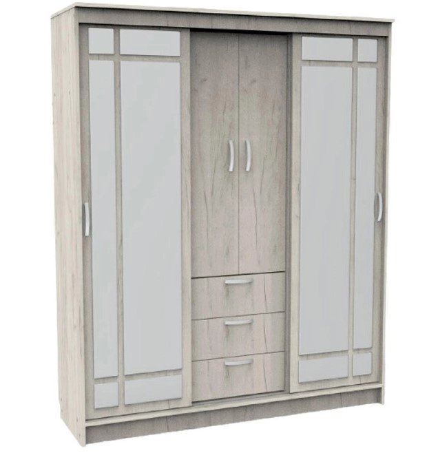 Шкаф Diplomat 2000 Белый крафтовый дуб