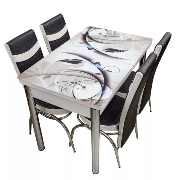 Set masă extensibilă cu 4 scaune Kelebek ES-21, 70x110 ES-21