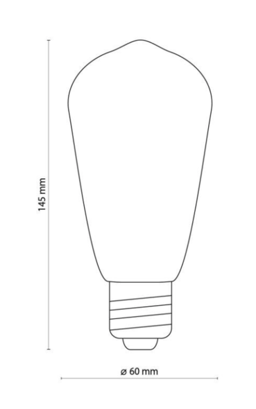 Zarowka TK Lighting E 27 Clear ST 58 3570