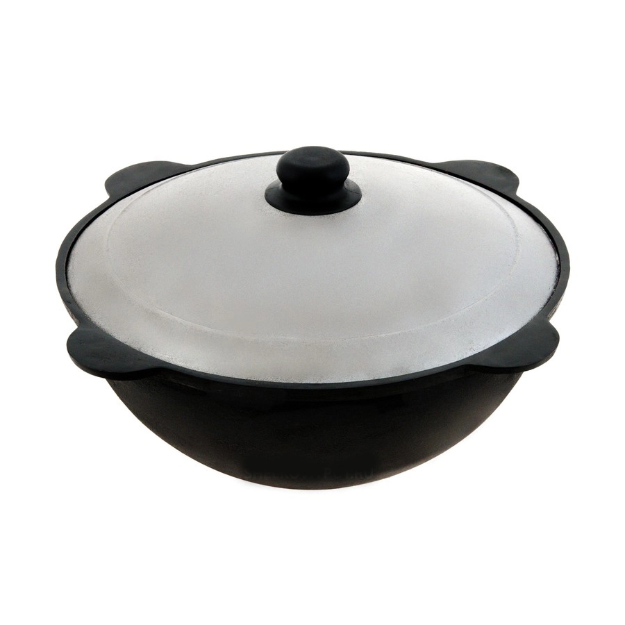 Cazan din fontă 10l fund drept 