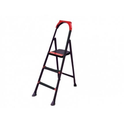 Лестница из нержавейки черная 2+1 LEO Eurostep 53116