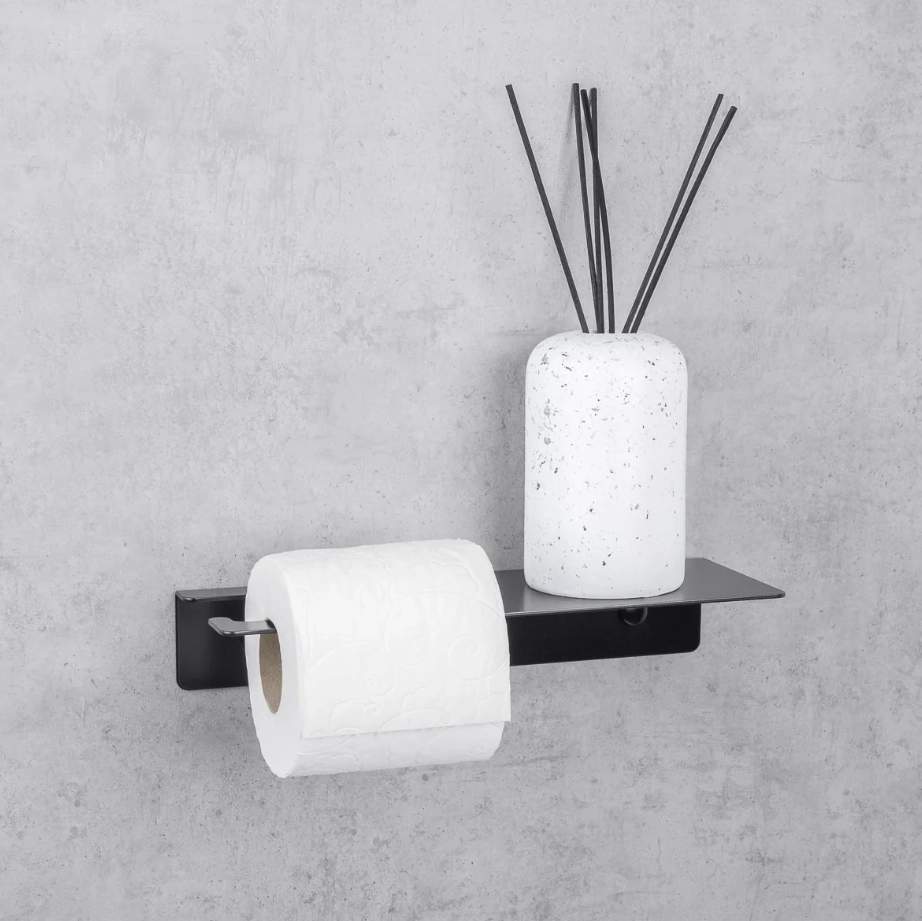 Держатель для туалетной бумаги Daske Line Base ADH PH/LB-1222BR-A чёрный правый