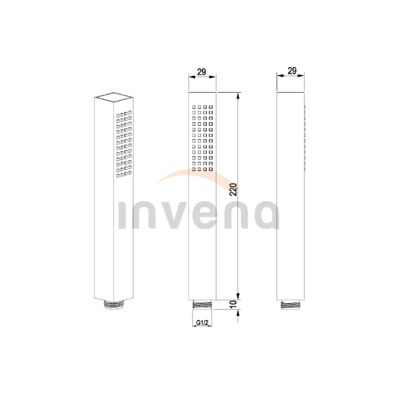 Telefon pentru duș Svart black AS-92-004-S 