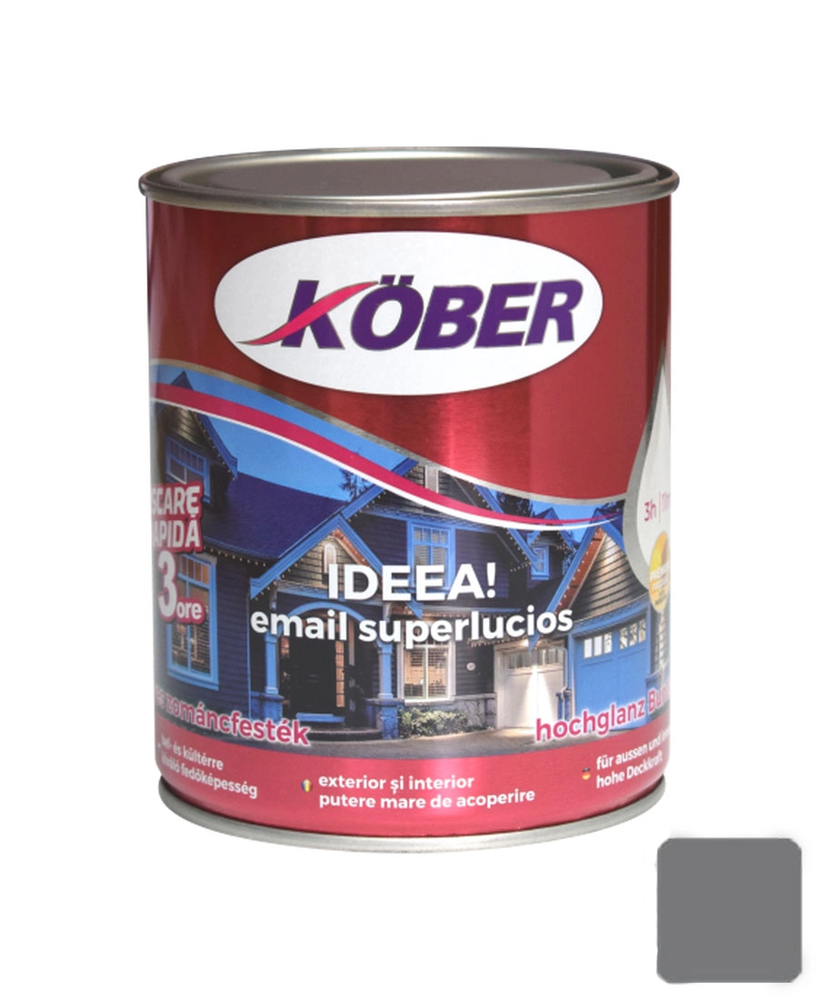 Vopsea Ideea 0.75L gri metal