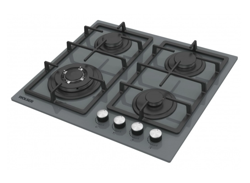 Plită de gaz incorporabilă Wolser WL-BRD 6402 Grey Glass FFD 