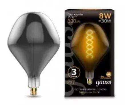 Bec Led Gauss Filament Vintage SD200 8W 2400K 