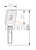 Telefon pentru duș Nyks AS-32-001-G 