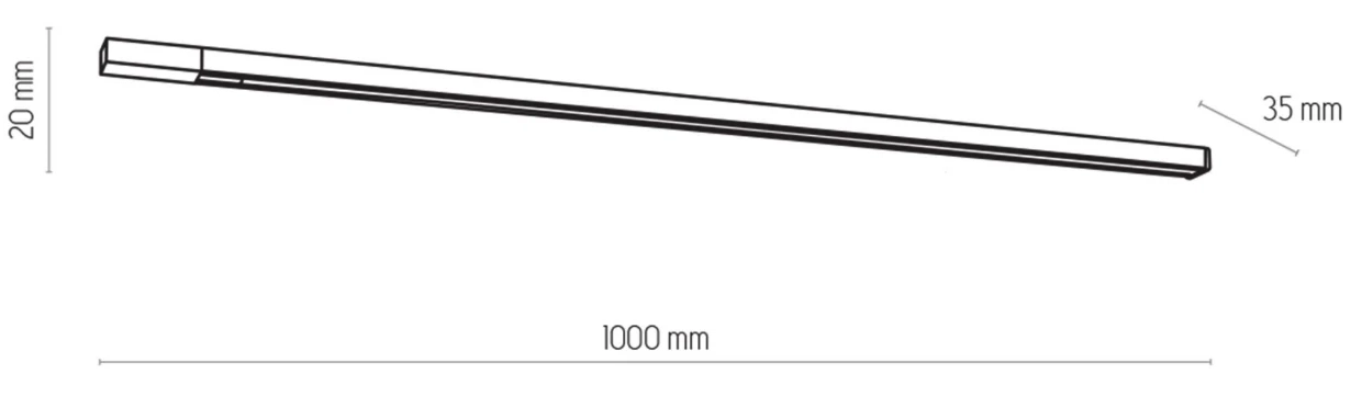 Трековая шина Tk-Lighting Tracer 4045 Black 1M