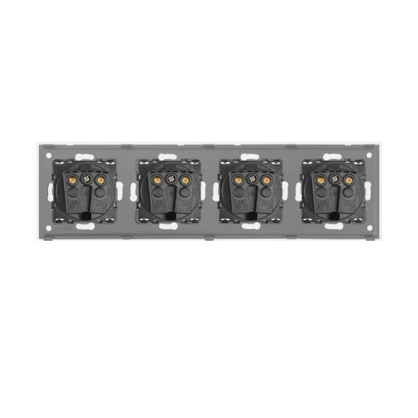 Priză16A 86x299mm Alb M4F-WT