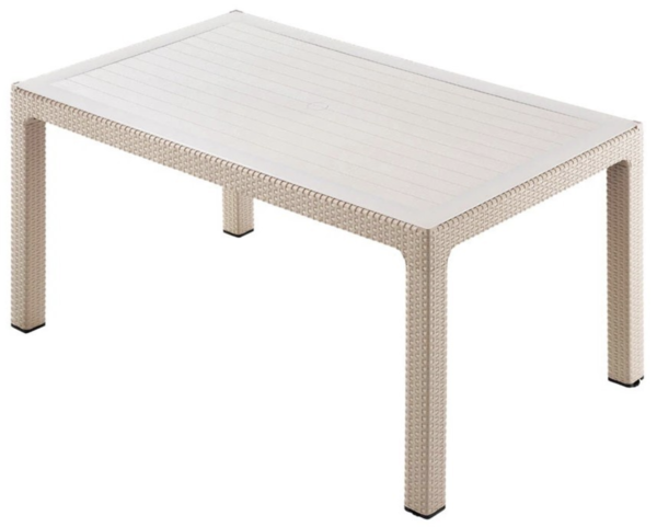 Masă de terasă Rattan 80*140 Beige 