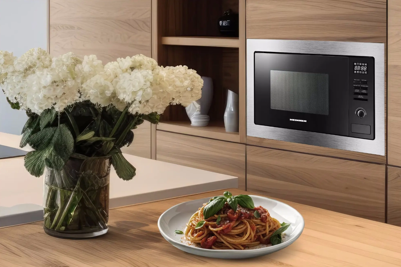 Встраиваемая микроволновая печь Heinner HMW-MDBI25GDIX 