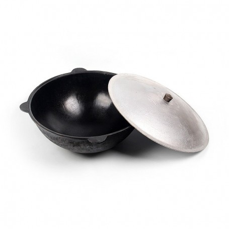 Казан чугун с крышкой  22L