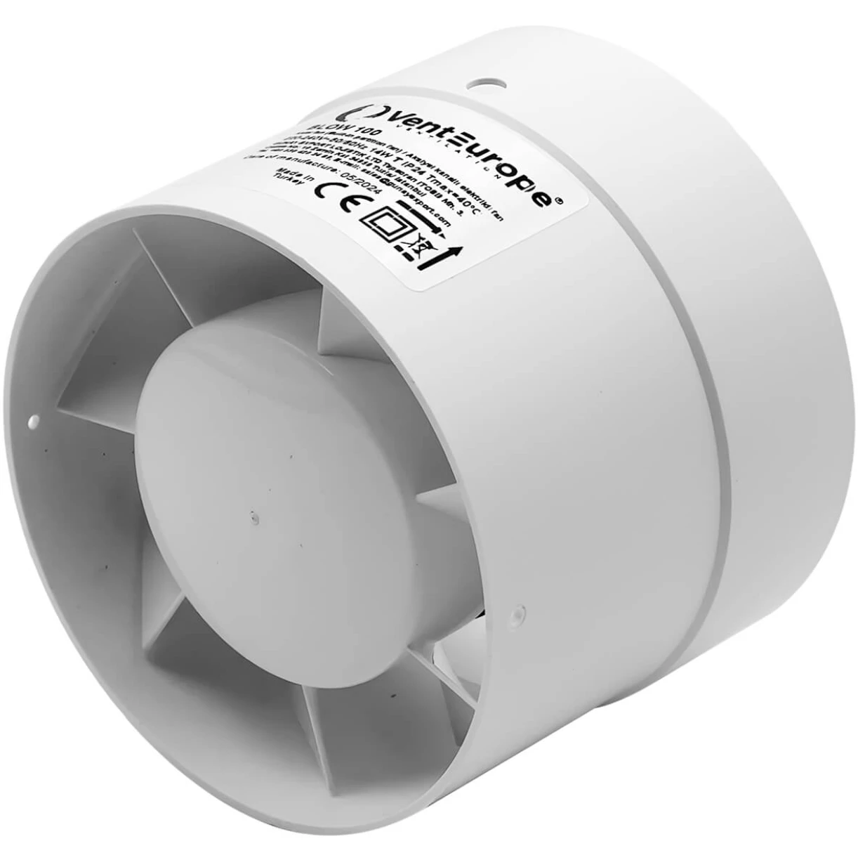 Ventilator canal axial Auramax VentEurope BLOW 100 
