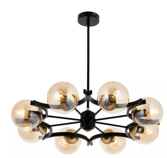 Люстра Oktay Barbara 19550 чёрная