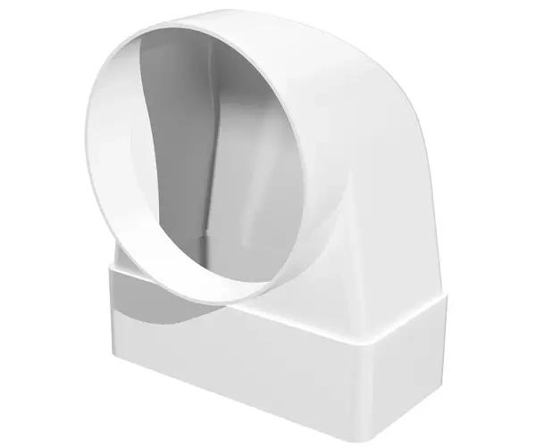 Conector unghiular p/conducta plana cu rotundă Era 612CK10KP 6x12 D100