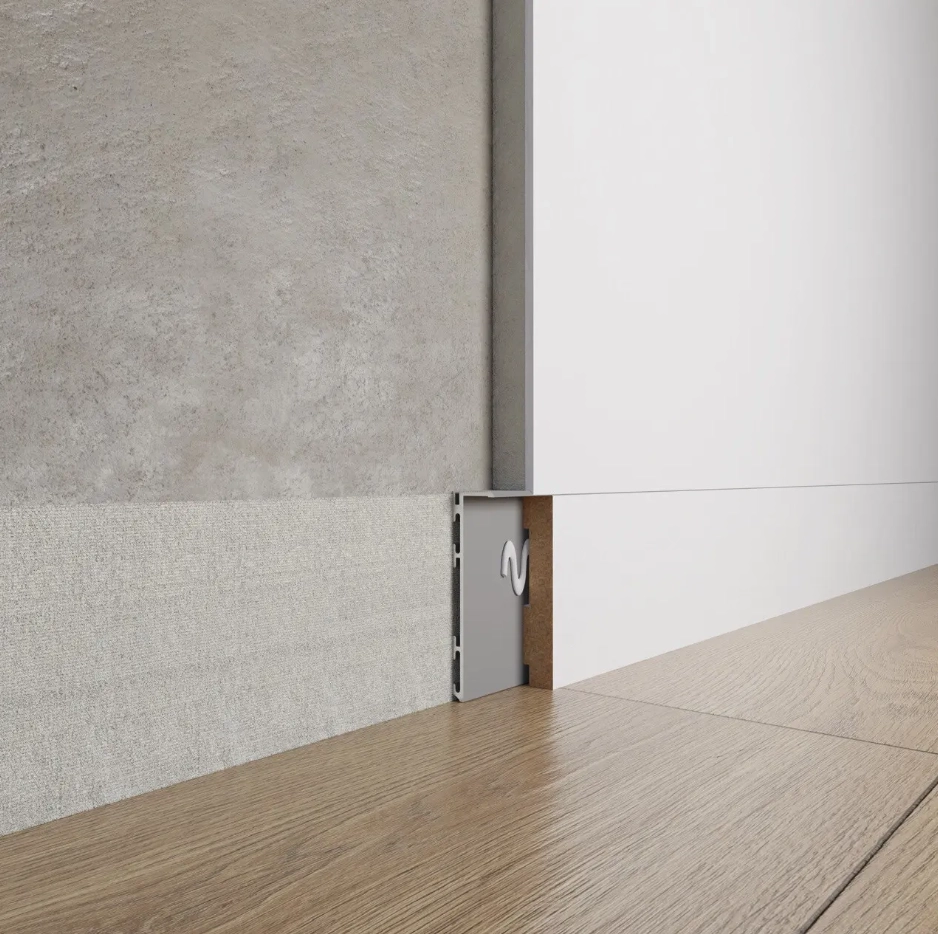 Плинтус скрытого монтажа ASP611 PP 2600мм