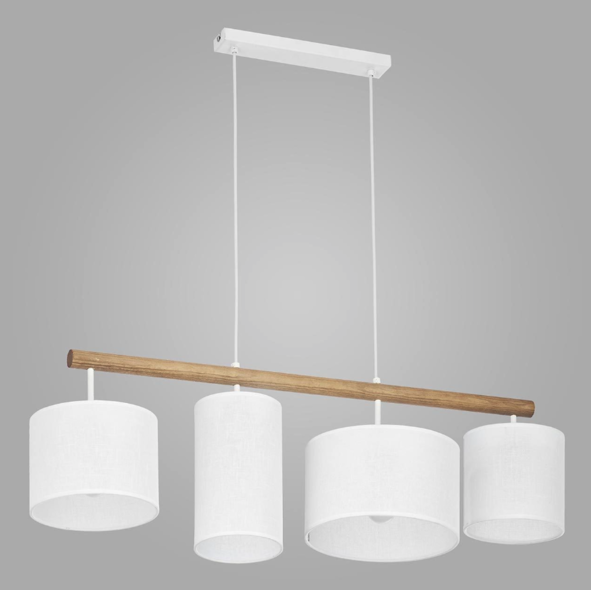 Lampă suspendată TK Lighting Deva Black 1 E27 4105
