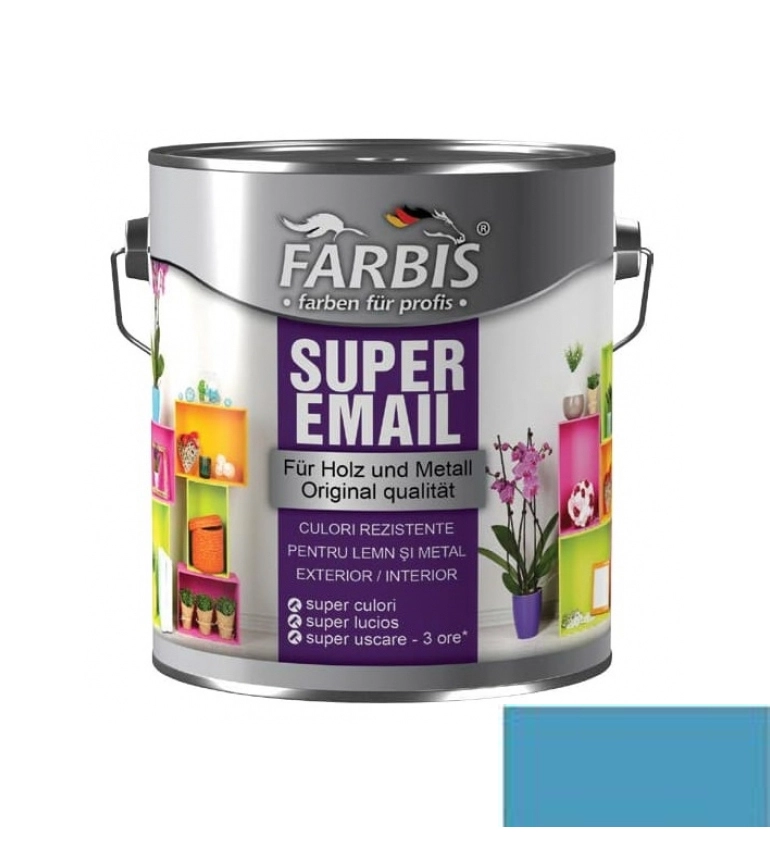 Email Farbis super 0.7l albastru-deschis