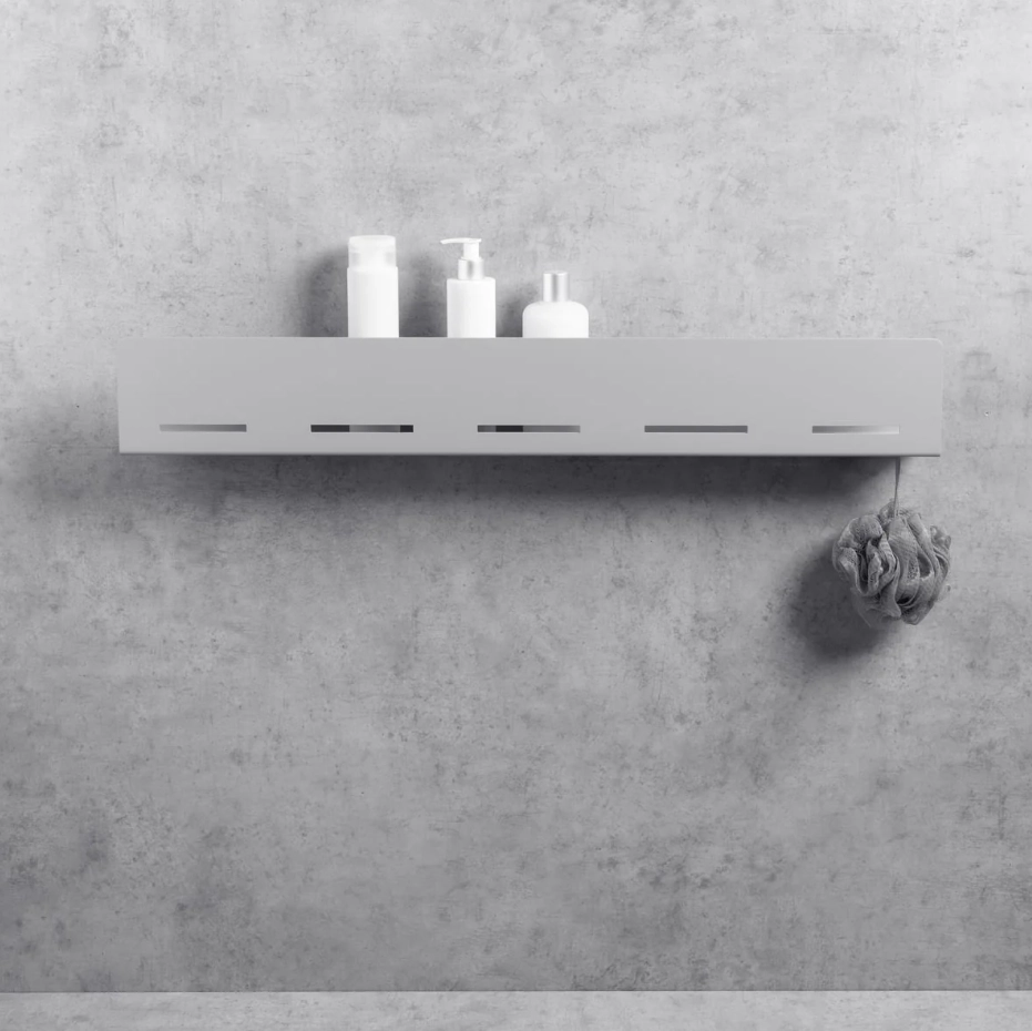 Полка для ванной Daske Wenca L SH/WL-0706G серый