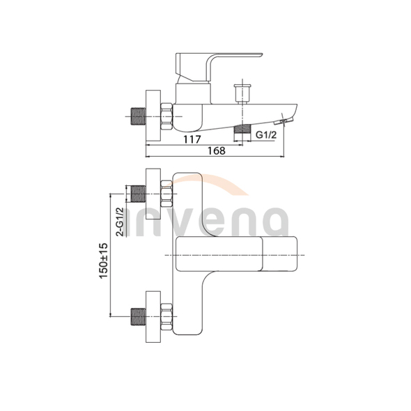 Душевая система Nyks chrome BW-28-001-S 