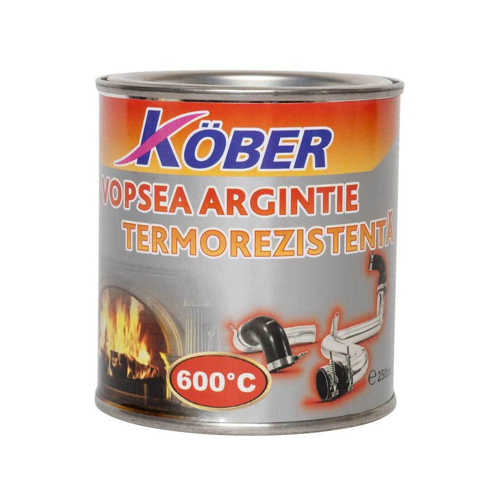 Vopsea Kober Termo 0.20l argintie