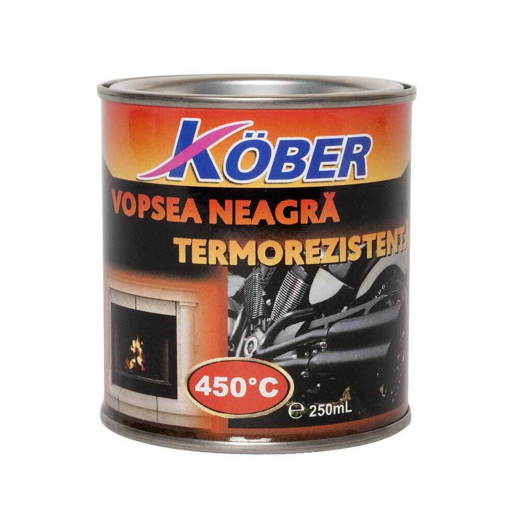 Vopsea Kober Termo 0.20l negru