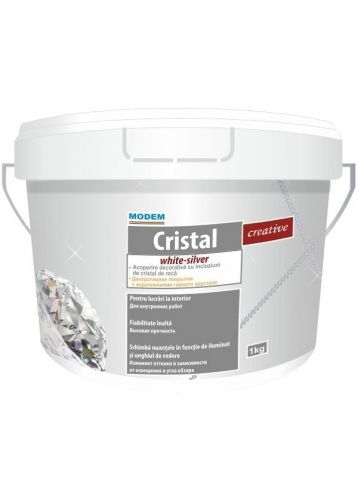 Acoperire decorativă Cristal Argint 5kg 