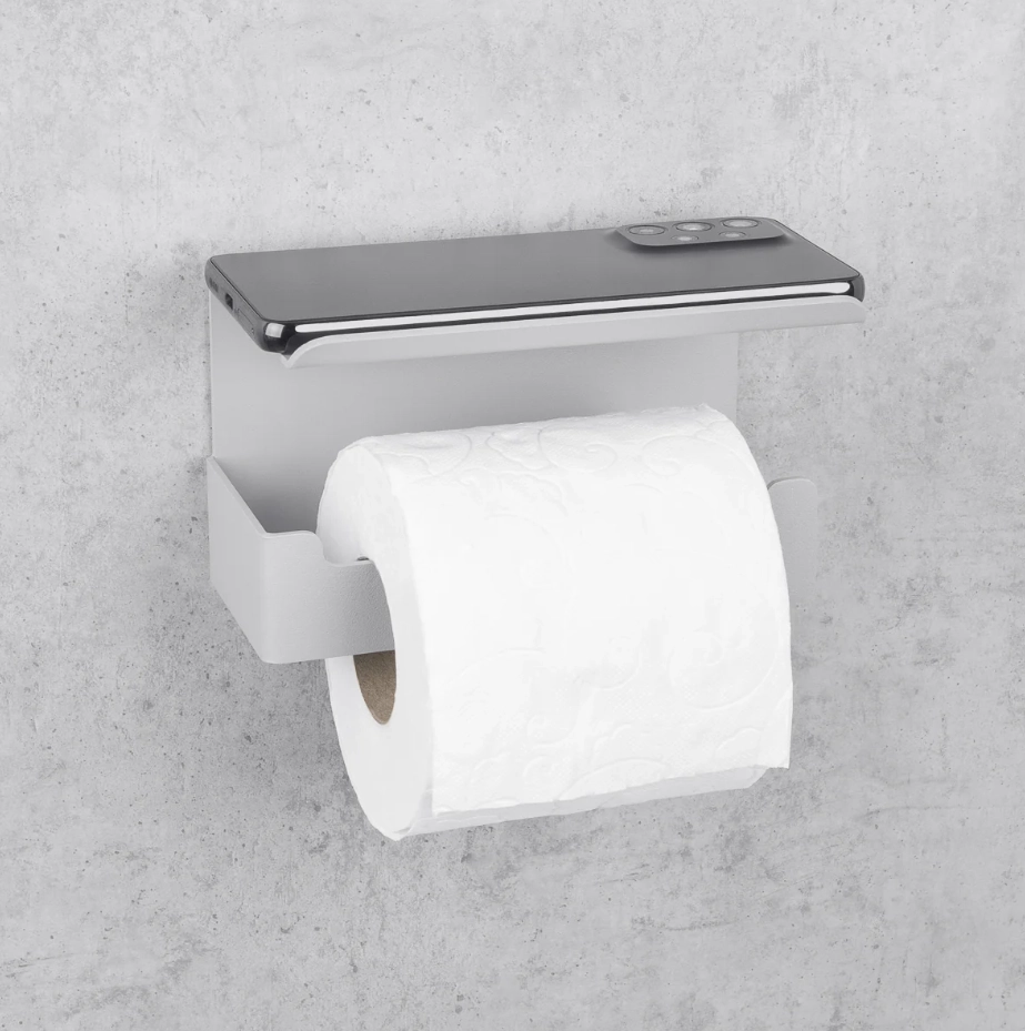 Держатель для туалетной бумаги Daske Bliss 2 ADH PH/B2-1390GL-A серый левый