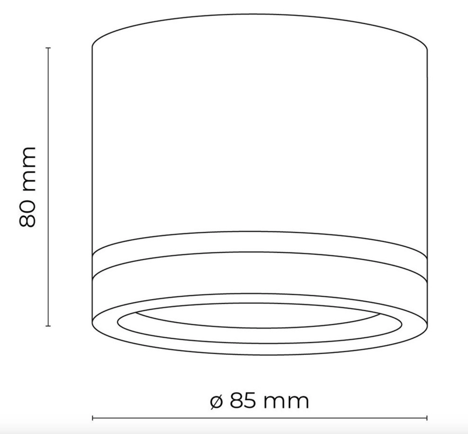Spot Tk Lighting  Jet Black 1 GX53 7W 4100 K 4351