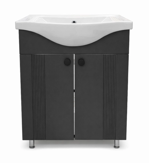Шкаф под умывальник Domino Palma Antracit 65 12129 