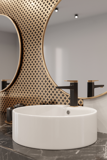 Смеситель Black/Gold BU-35-014-V 