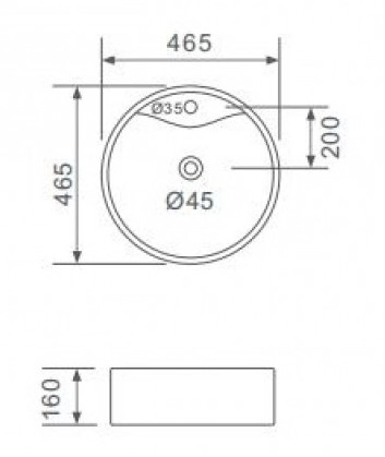 Раковина Gappo GT 107 /0111 