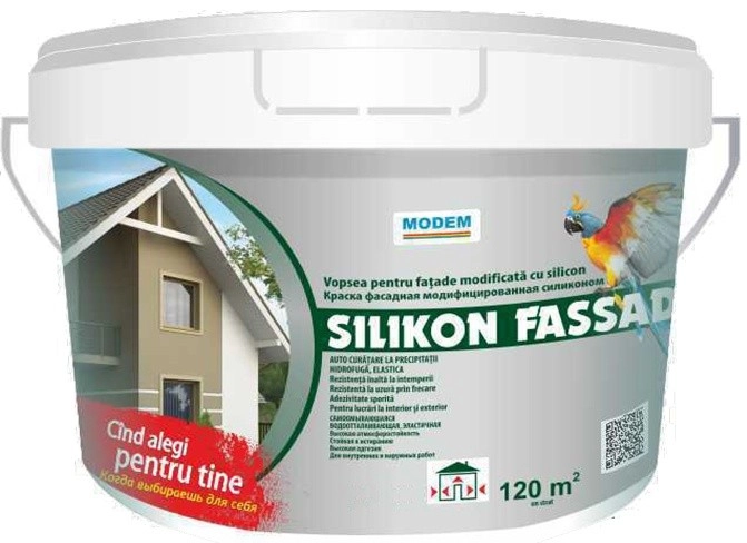 Краска модифицированная силиконом Fassadenfarbe 1.5kg