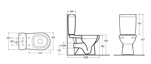 Vas WC Keramin Alibano R dual ML white