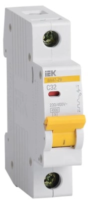 Автоматический выключатель IEK BA47-29 1P 4.5kA 32A C 02529