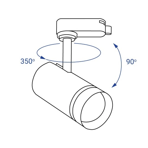 Трековый светильник FN AL106, 20W, 4000K, 1800lm 