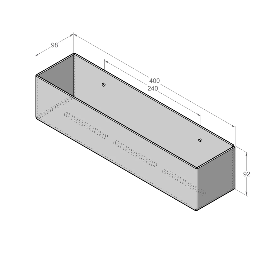 Raft pentru baie Daske Basket ADH SH/BT-1086W-A alb