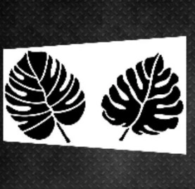 Трафарет Листья 10 