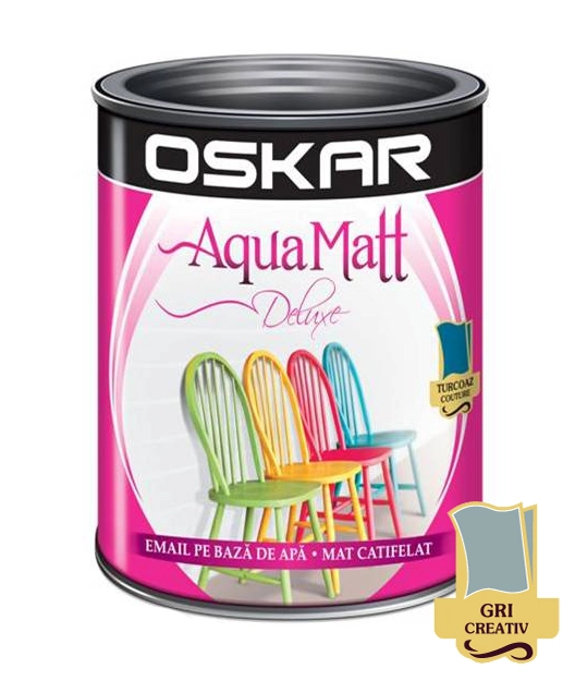 Email Oskar Aqua Matt 0.6l gri creativ