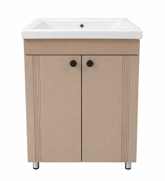 Mobilier de baie Palma beige + lavoar 65 Sava 12179 